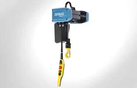 Chain hoist with KDC low-headroom travelling hoist