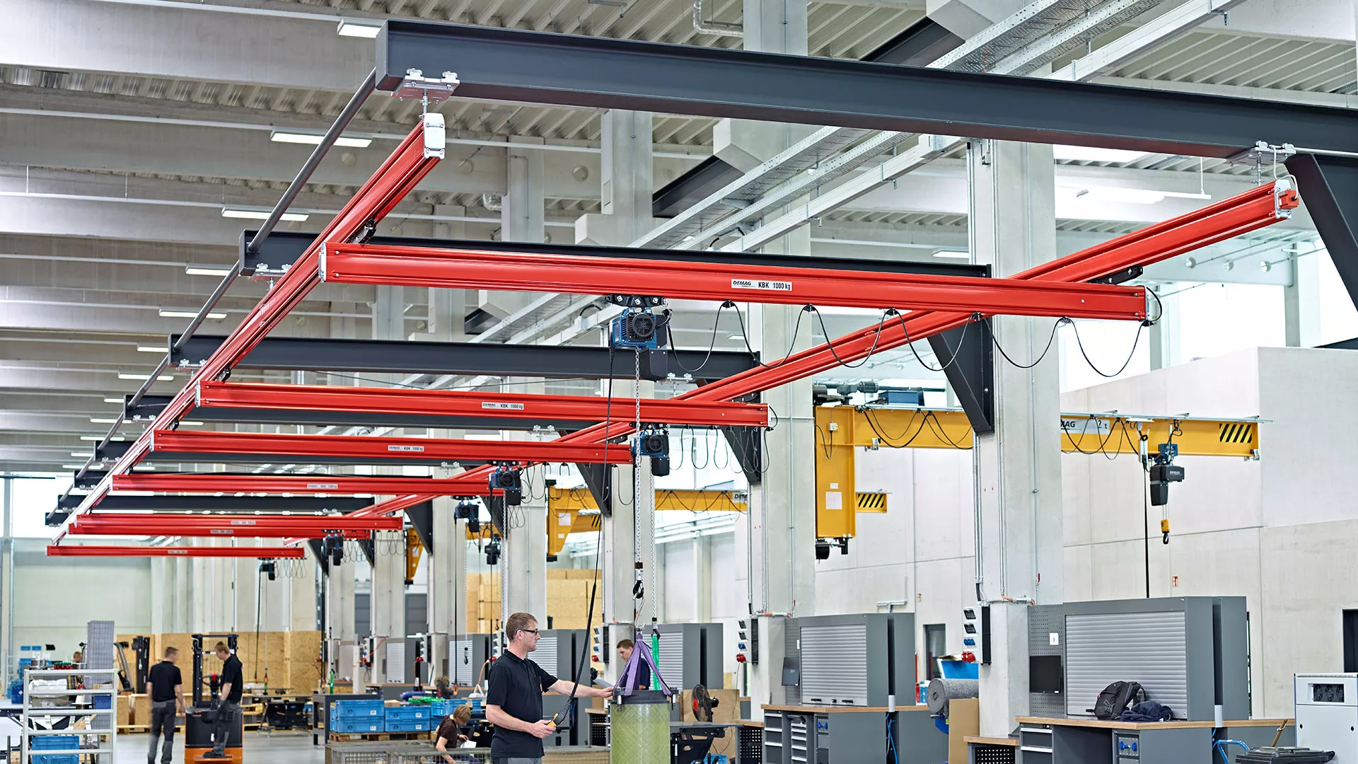 KBK single-girder suspension cranes