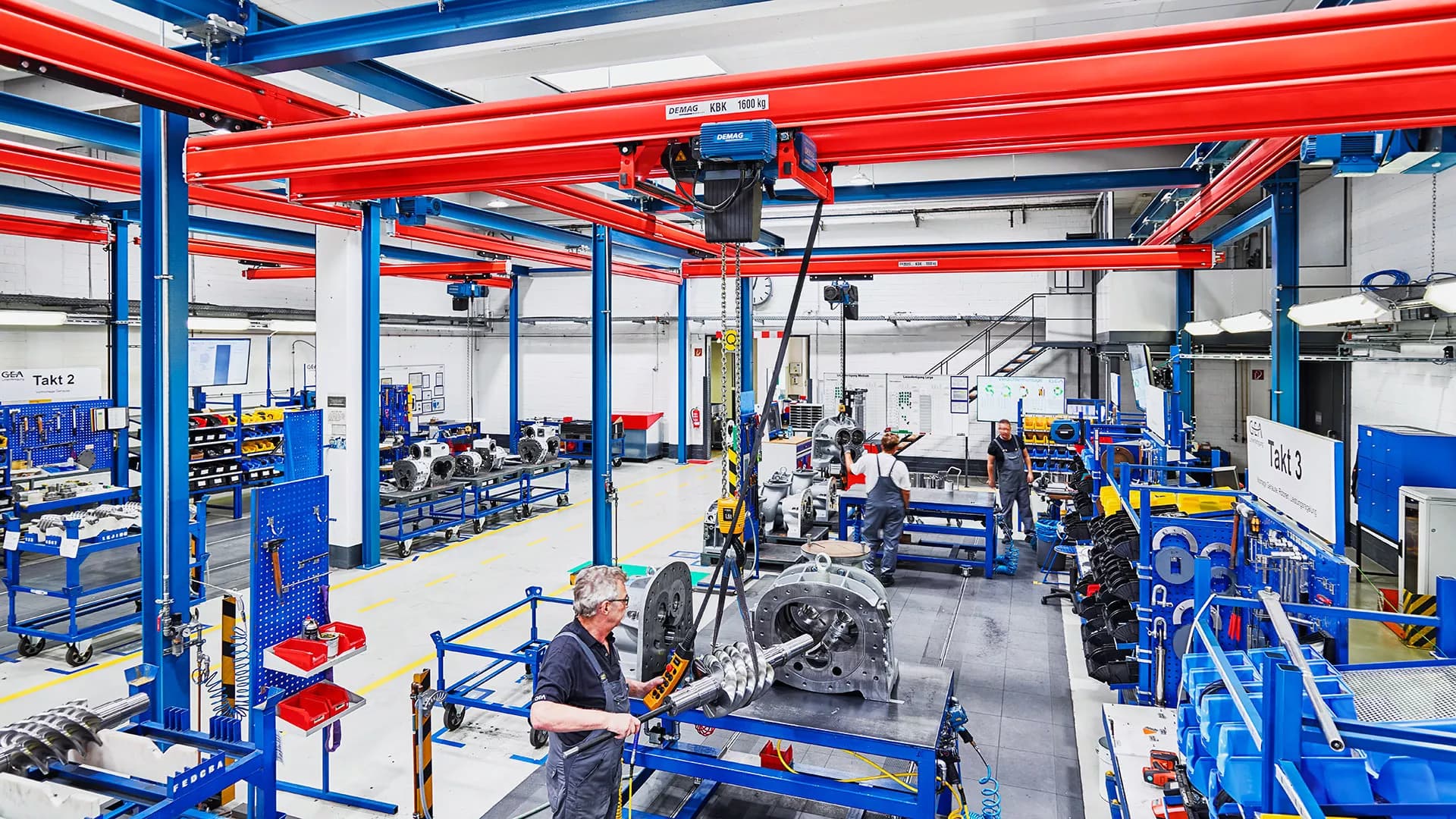 KBK double-girder suspension cranes