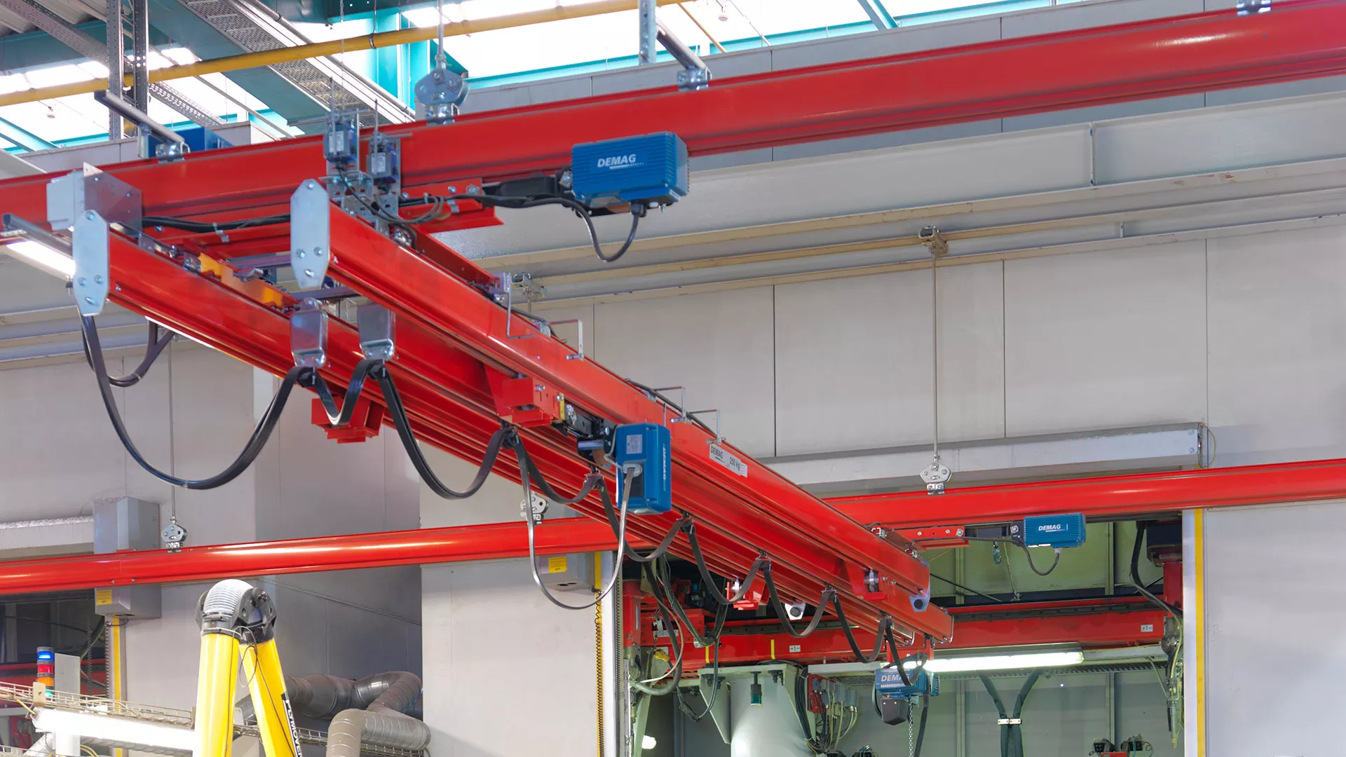 KBK overhung and extending cranes