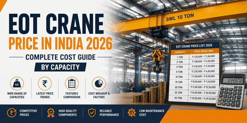 EOT Crane Price in India 2026 Complete Cost Guide by Capacity