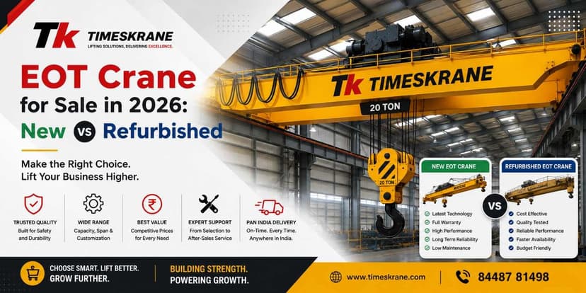 EOT Crane for Sale in 2026: New vs Refurbished